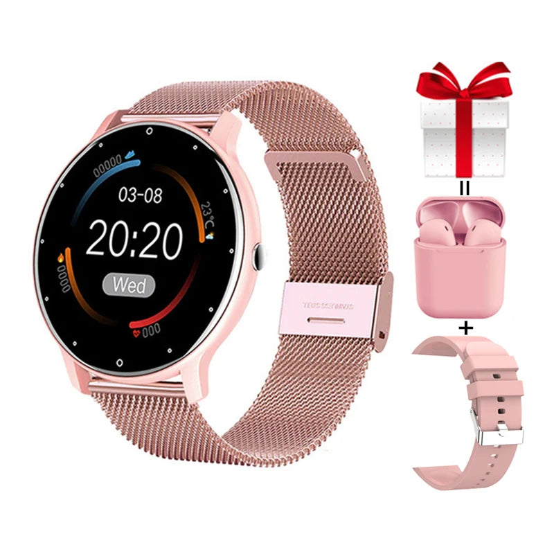 Women'S Smart Watches Real-Time Weather Forecast Activity Tracker Whatsapp Notification Reminder IP67 Waterproof Smartwatches