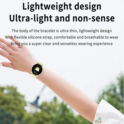 Women'S Smart Watches Real-Time Weather Forecast Activity Tracker Whatsapp Notification Reminder IP67 Waterproof Smartwatches