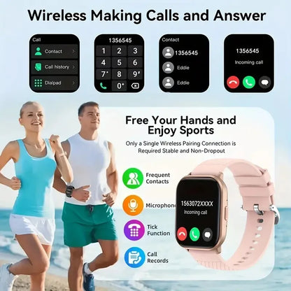 2025 Smart Watch for Men Women Digital Wrist Watches Bluetooth Call Smartwatches Fitness Bracelet Electronic Wristwatch Clock